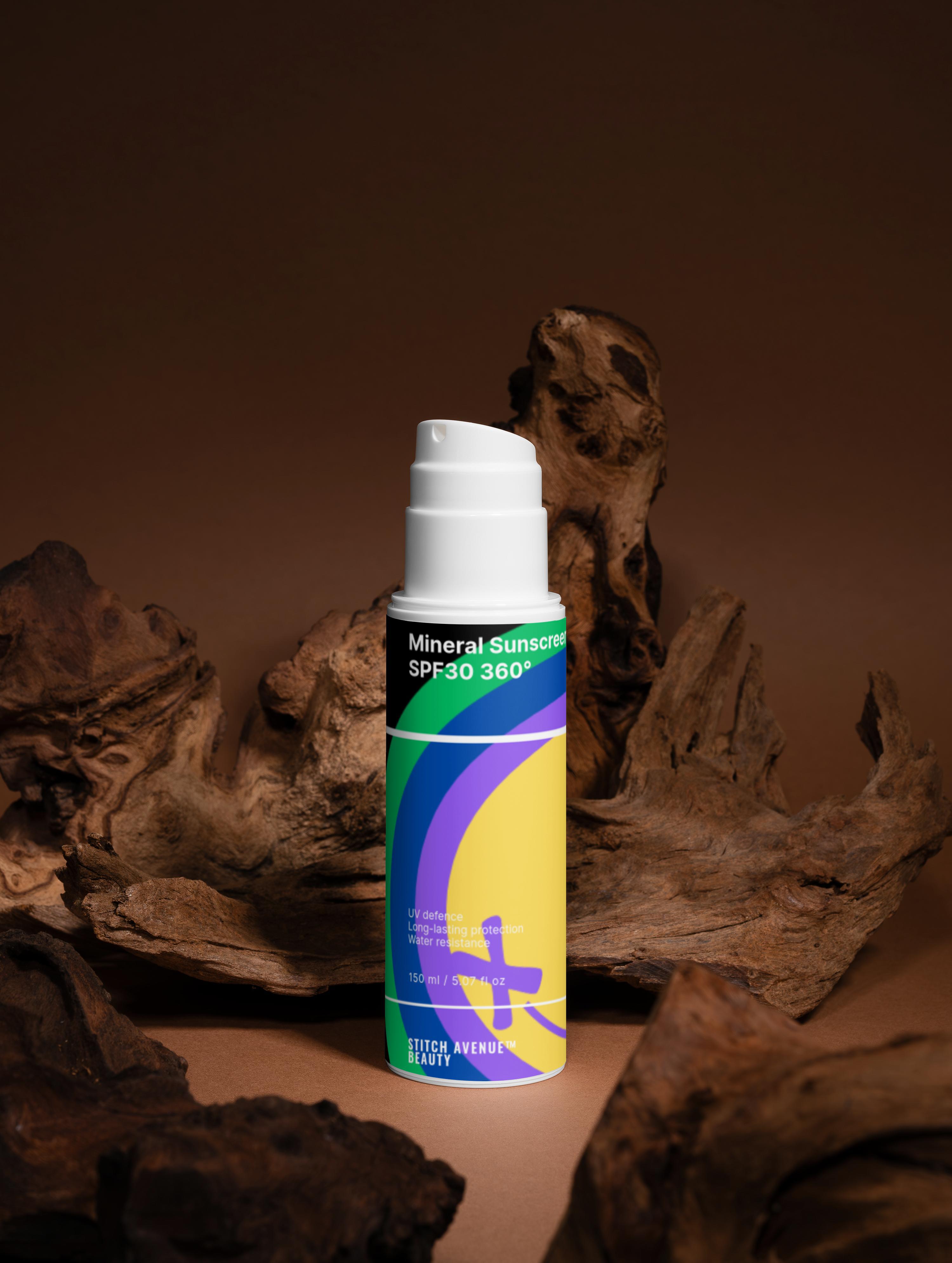 Outdoor Active/Travel/Beach Crema Protezione Solare SPF30 delicata ai minerali